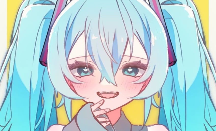 hatsune miku (vocaloid and 1 more) drawn by mynkaoi