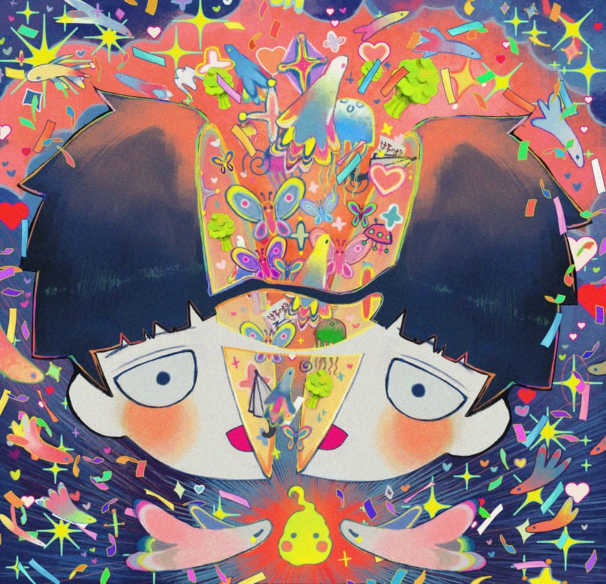 kageyama shigeo and ekubo (mob psycho 100 and 1 more) drawn by messcult
