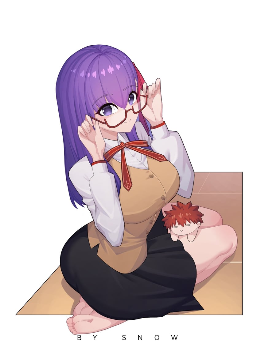 emiya shirou and matou sakura (fate and 1 more) drawn by suhyeon
