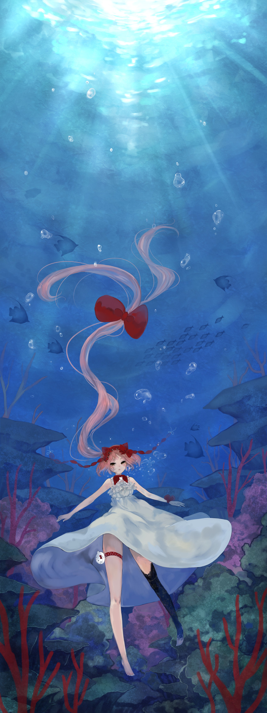 hello kitty and nekomura iroha (vocaloid and 2 more) drawn by pisuke