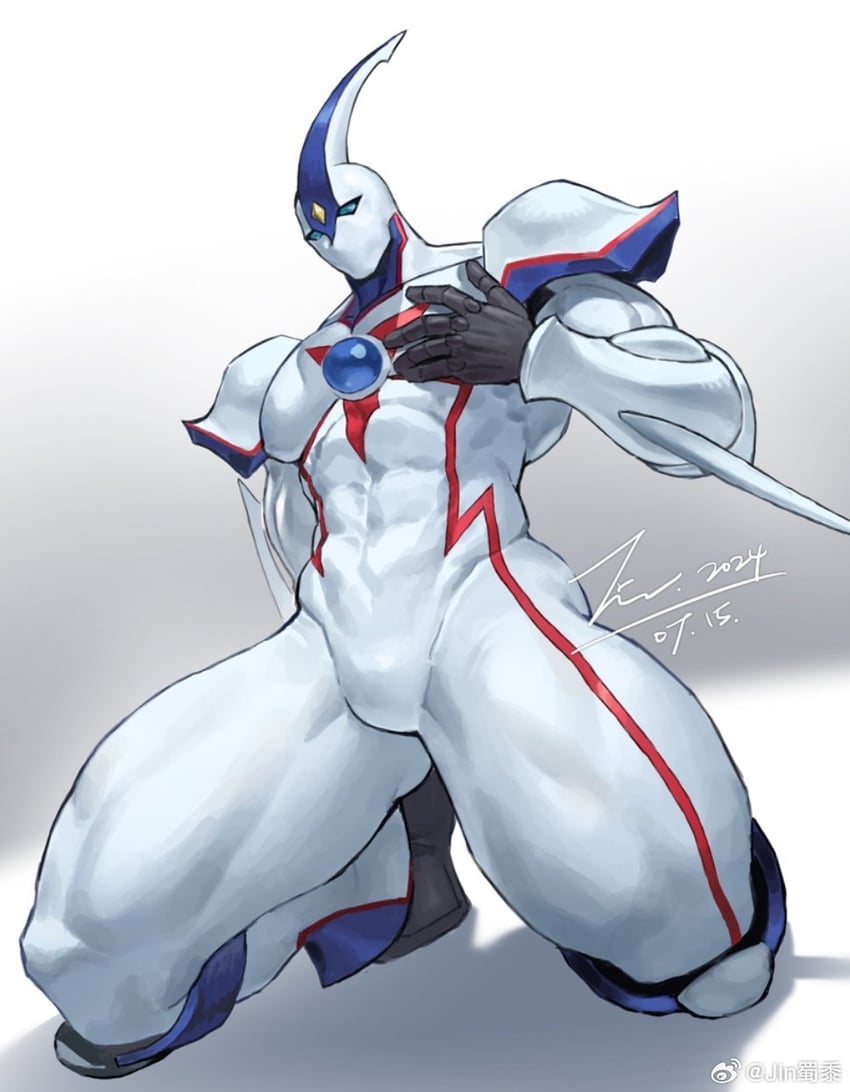 elemental hero neos (yu-gi-oh! and 1 more) drawn by jin_(sirius-j)