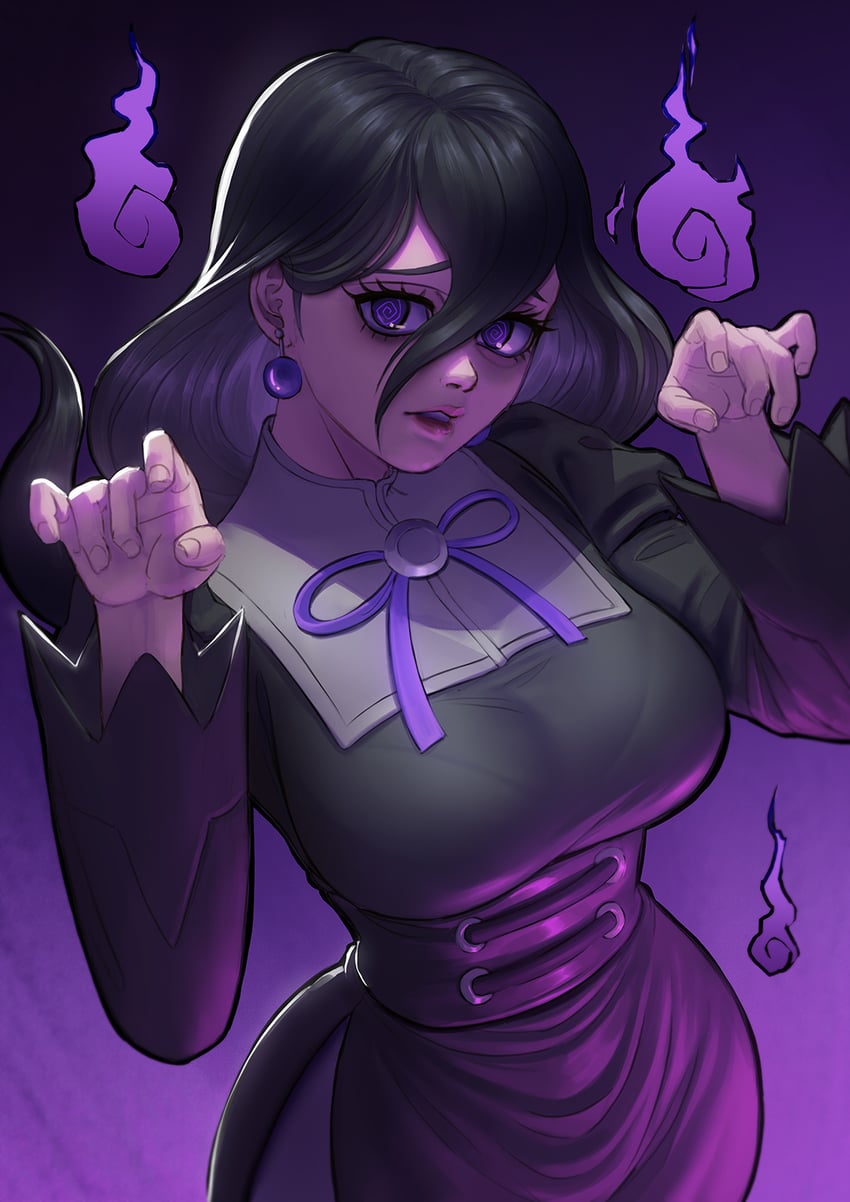 hex maniac (pokemon and 1 more) drawn by zetman92