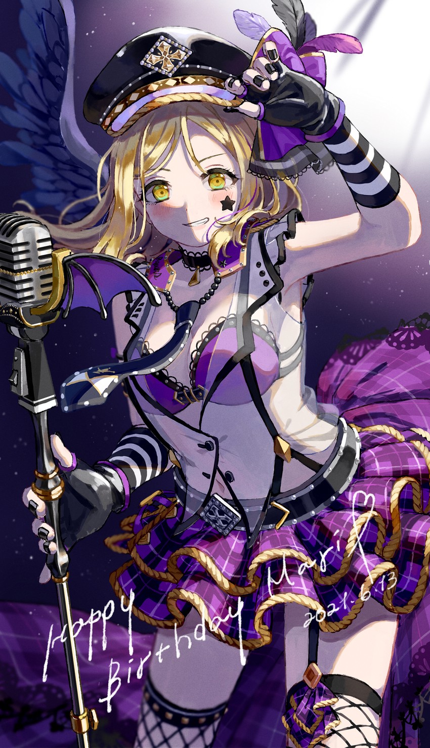 ohara mari (love live! and 2 more) drawn by myon_rio
