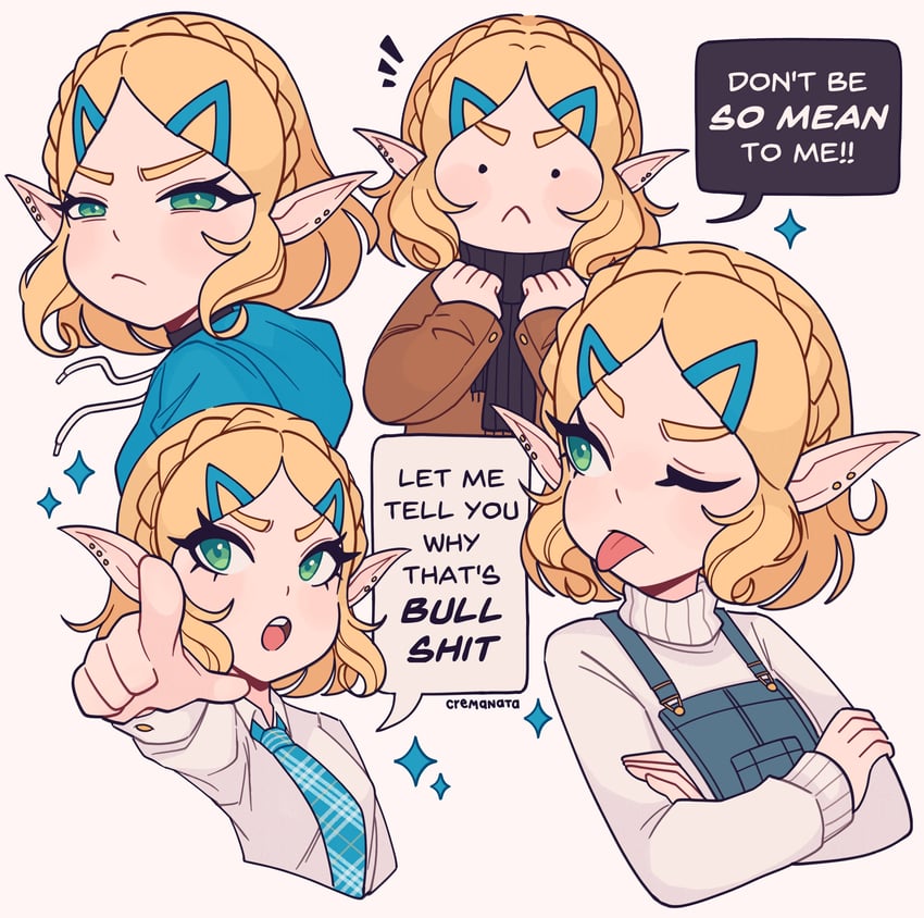 princess zelda (the legend of zelda and 1 more) drawn by cremanata