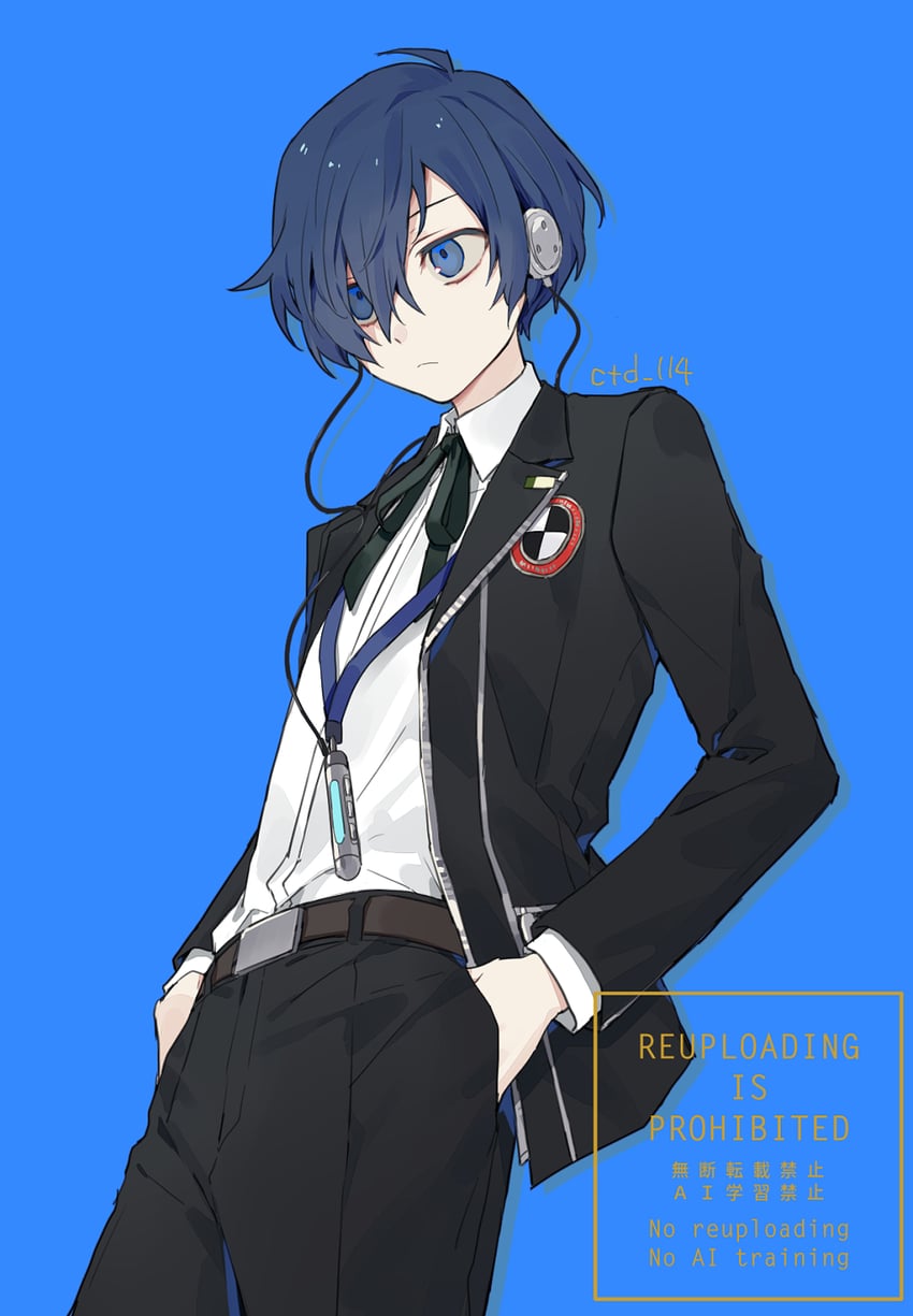 yuuki makoto (persona and 1 more) drawn by ctd_114