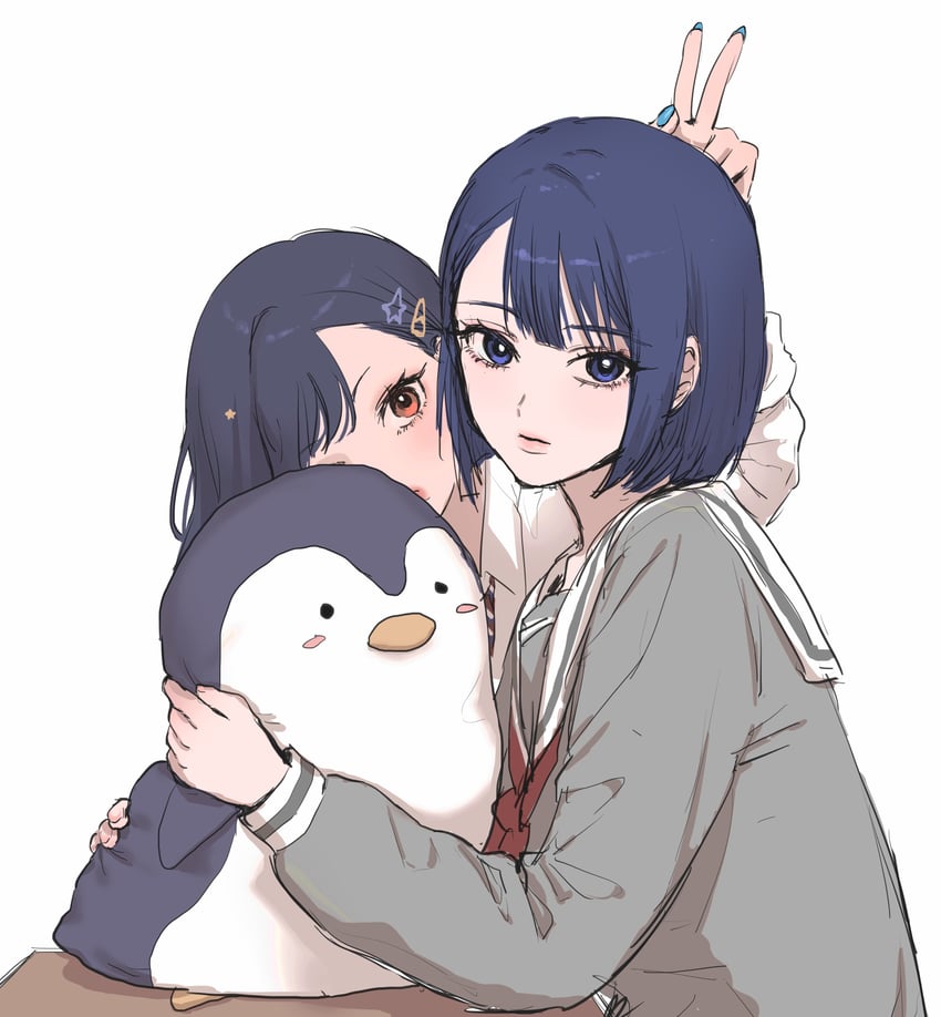 shiraishi an and kiritani haruka (project sekai) drawn by myeoneuri