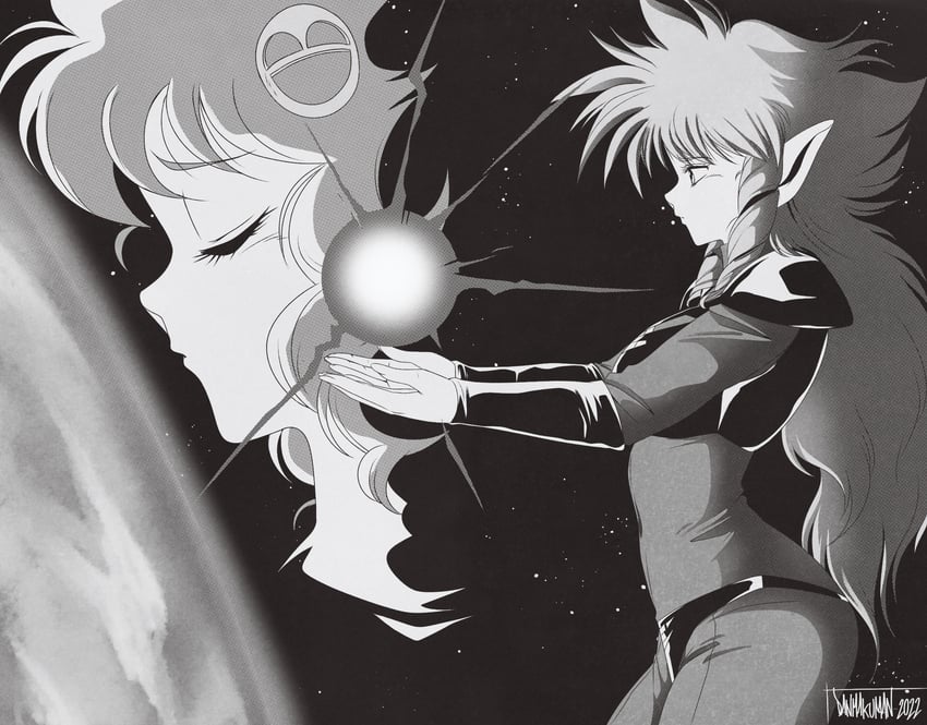 iczer-1 and kanou nagisa (iczer and 1 more) drawn by danmakuman