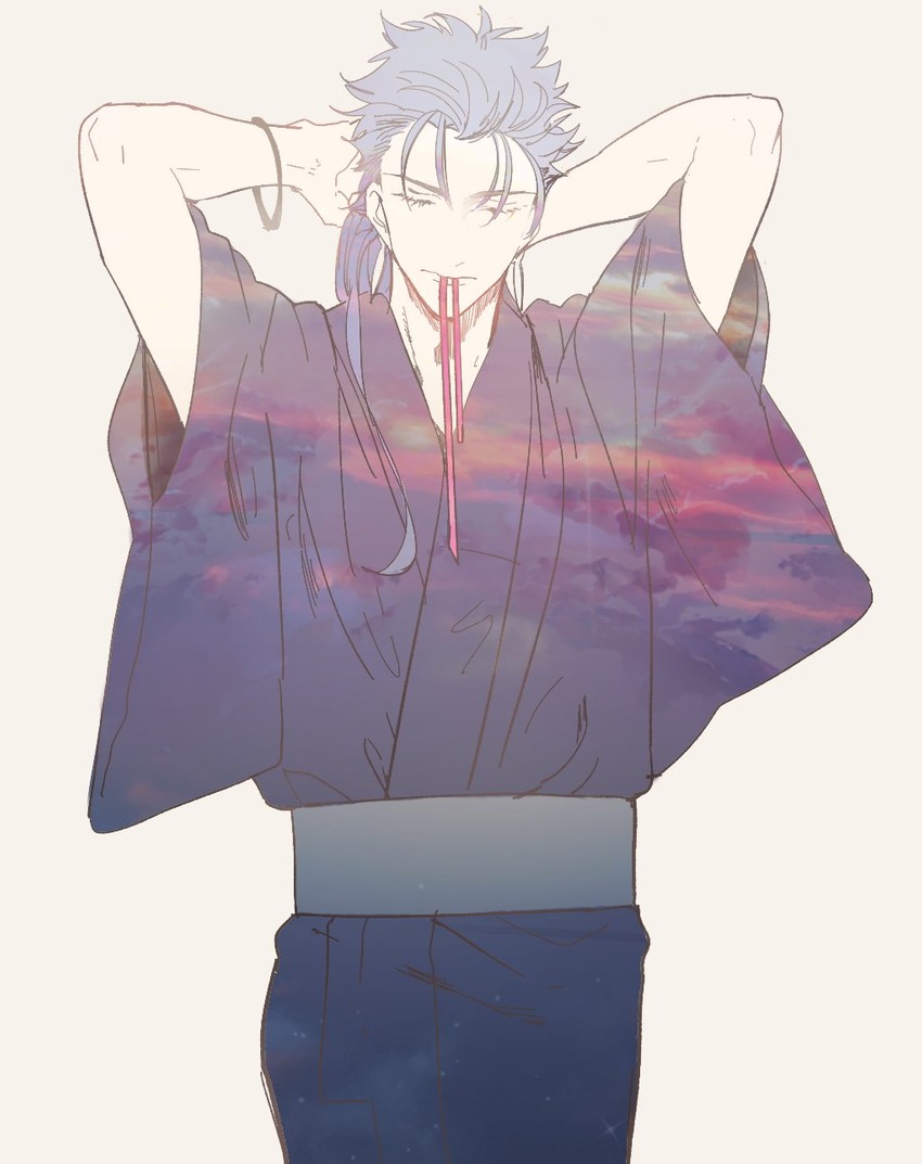 cu chulainn (fate and 1 more) drawn by ryousuke_(tukr5384)