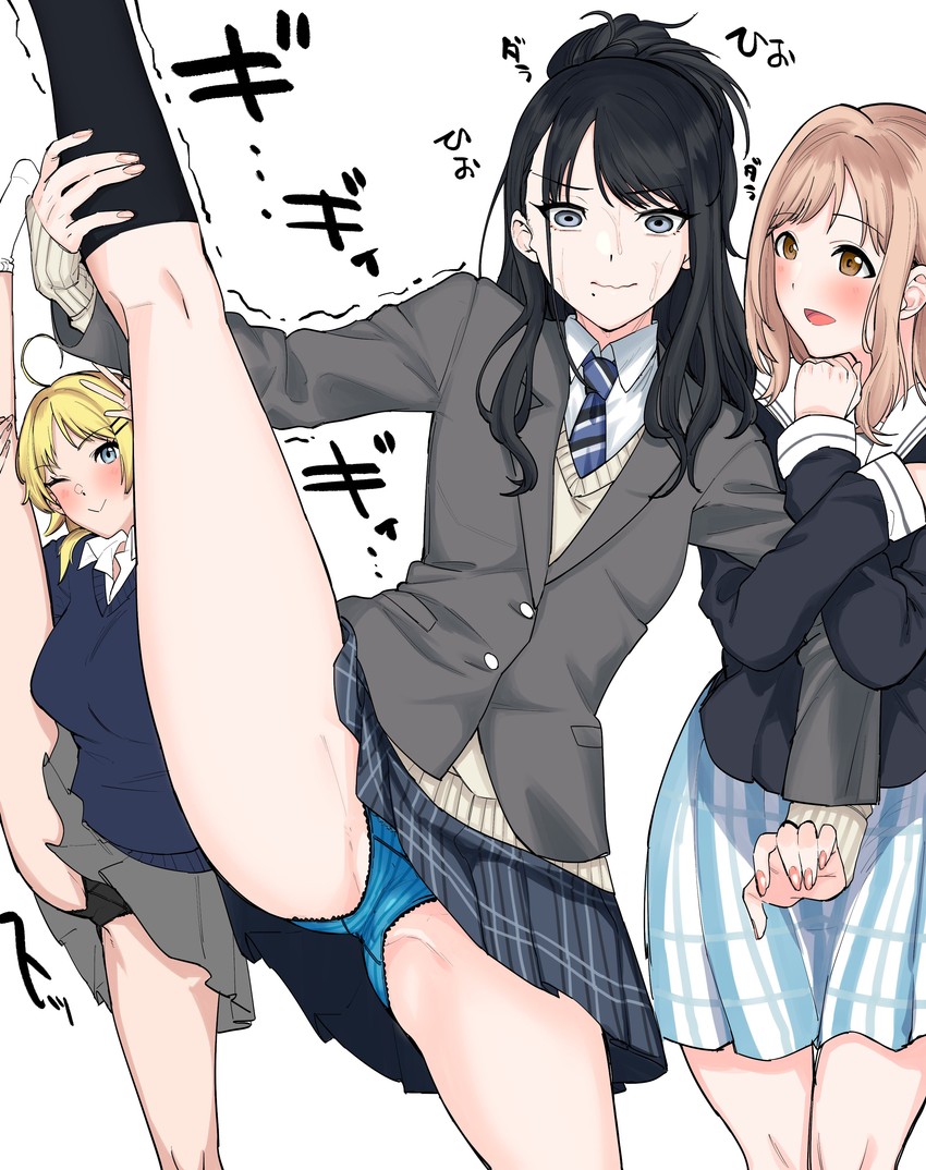 hachimiya meguru, sakuragi mano, and kazano hiori (idolmaster and 1 more) drawn by iori_(io_rrri)