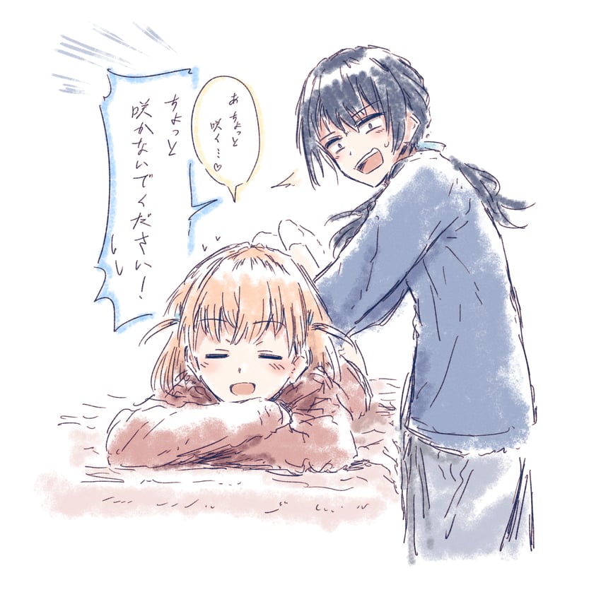 hinoshita kaho and murano sayaka (love live! and 1 more) drawn by bullfalk