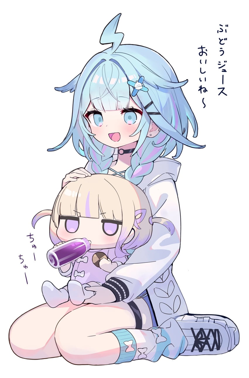 todoroki hajime and mizumiya su (hololive and 1 more) drawn by zenshin