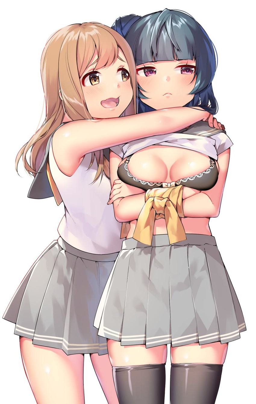 tsushima yoshiko and kunikida hanamaru (love live! and 1 more) drawn by itohana