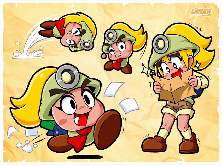 goombella (mario and 2 more) drawn by linker