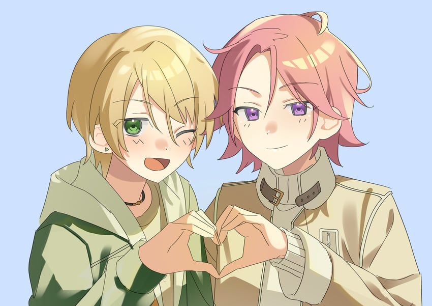 shiratori aira and oukawa kohaku (ensemble stars!) drawn by heidbd