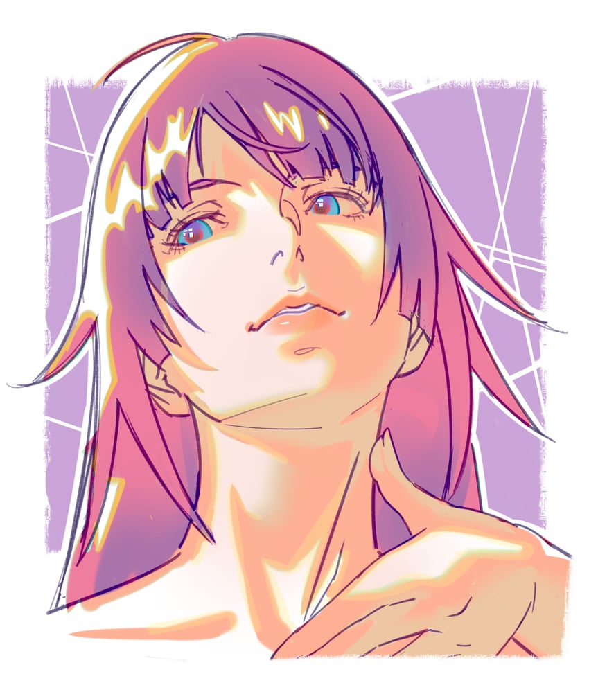senjougahara hitagi (monogatari and 1 more) drawn by rapa_rachi