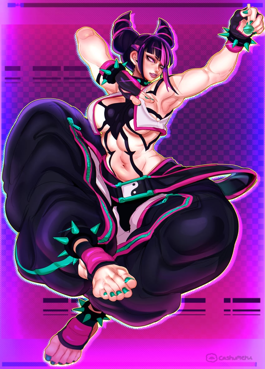 han juri (street fighter and 1 more) drawn by cashumeru