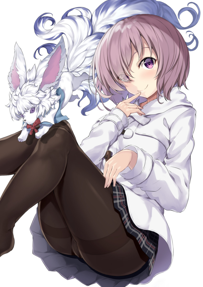 mash kyrielight and fou (fate and 1 more) drawn by akae_neo
