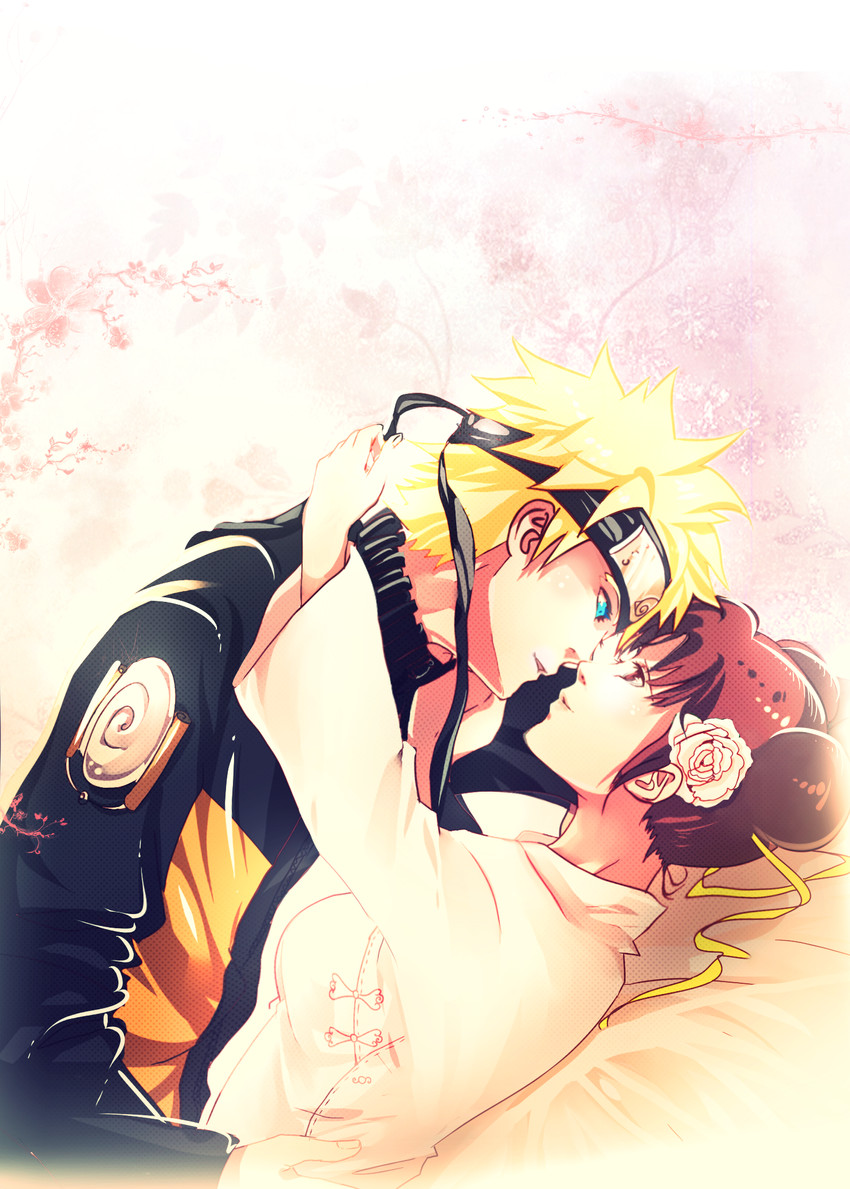 uzumaki naruto and tenten (naruto and 1 more) drawn by iviscond