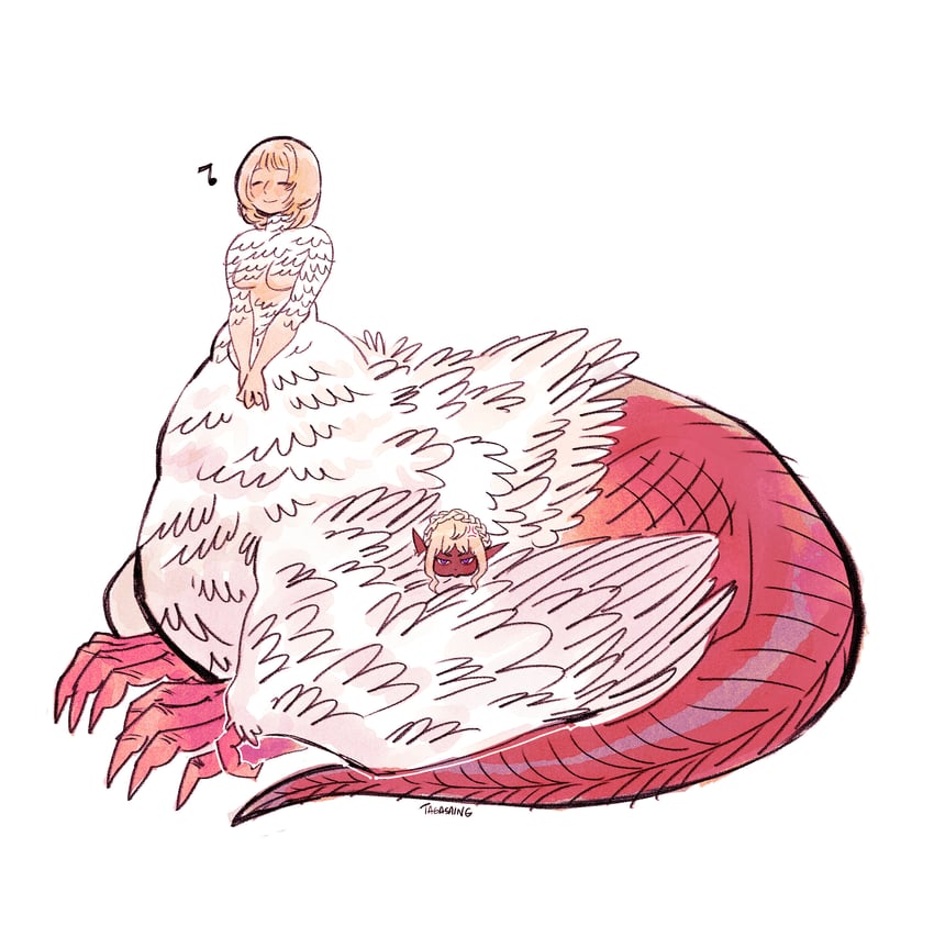 falin touden and thistle (dungeon meshi) drawn by tagasaing