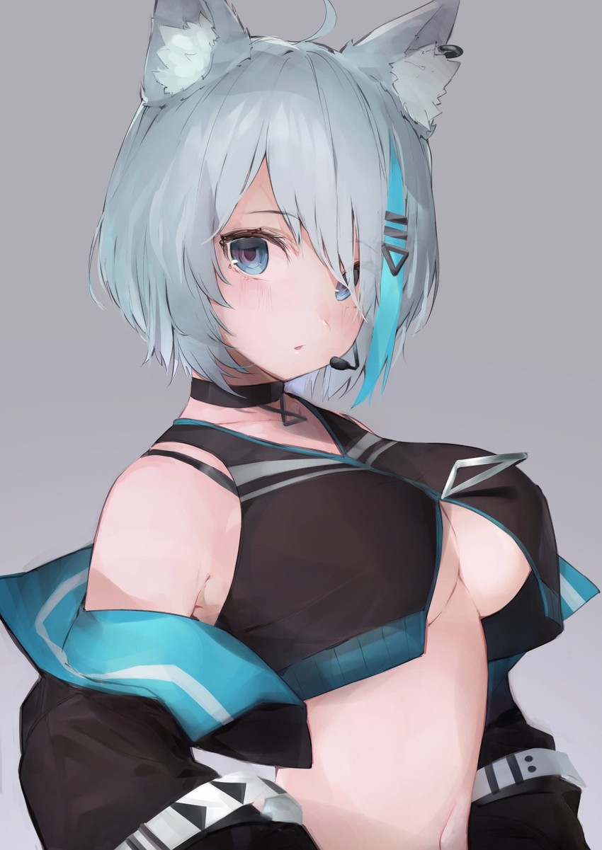souya ichika (nanashi inc. and 1 more) drawn by rippootai