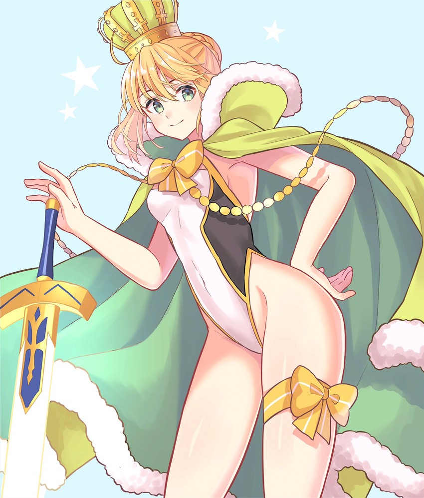artoria pendragon (fate and 1 more) drawn by lq_saku