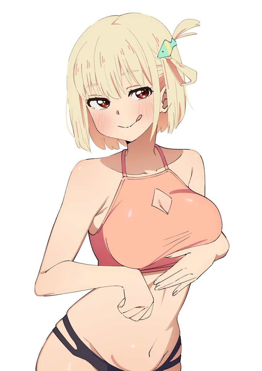 nishikigi chisato (lycoris recoil) drawn by sakura_1110ssmm