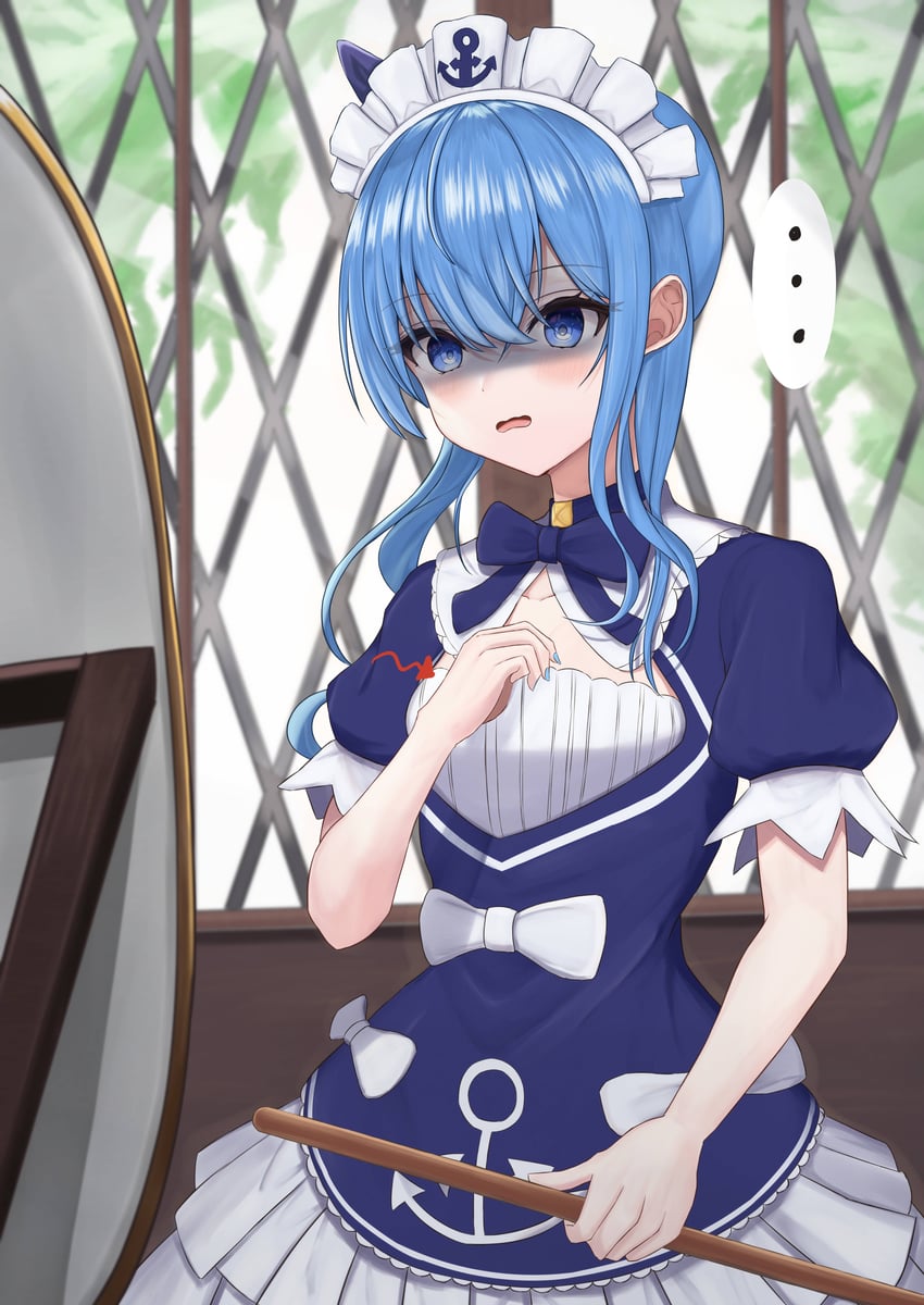 hoshimachi suisei and minato aqua (hololive) drawn by shizukami_chiro
