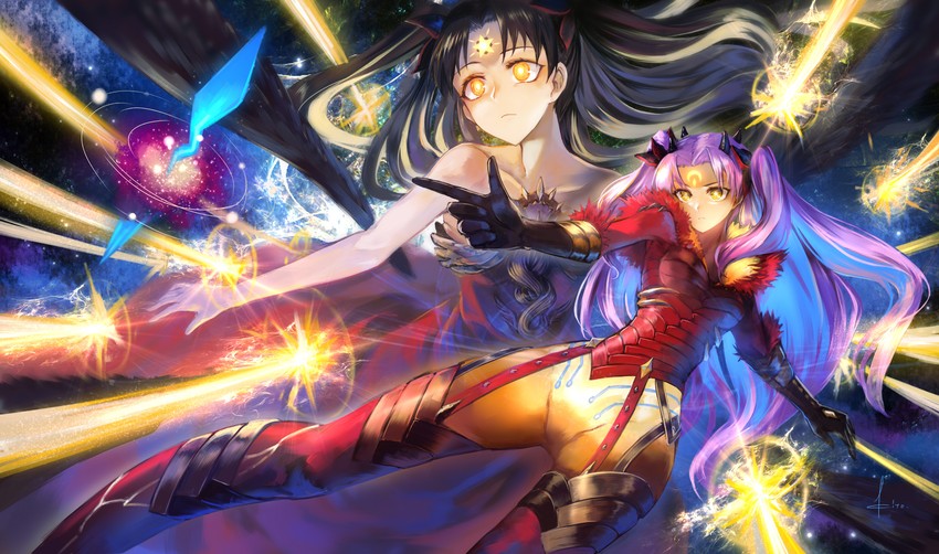 ishtar, space ishtar, and bel maana (fate and 1 more) drawn by kito_(kito2)