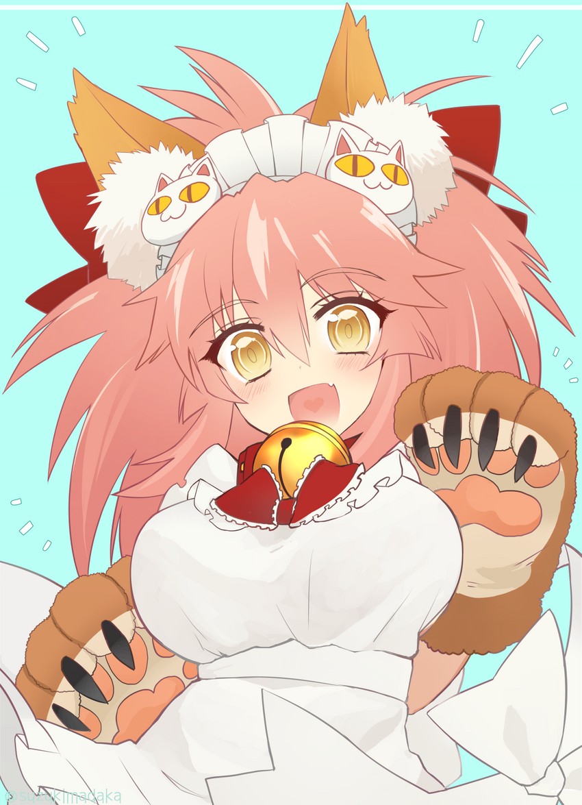 tamamo and tamamo cat (fate and 1 more) drawn by suzukimadaka
