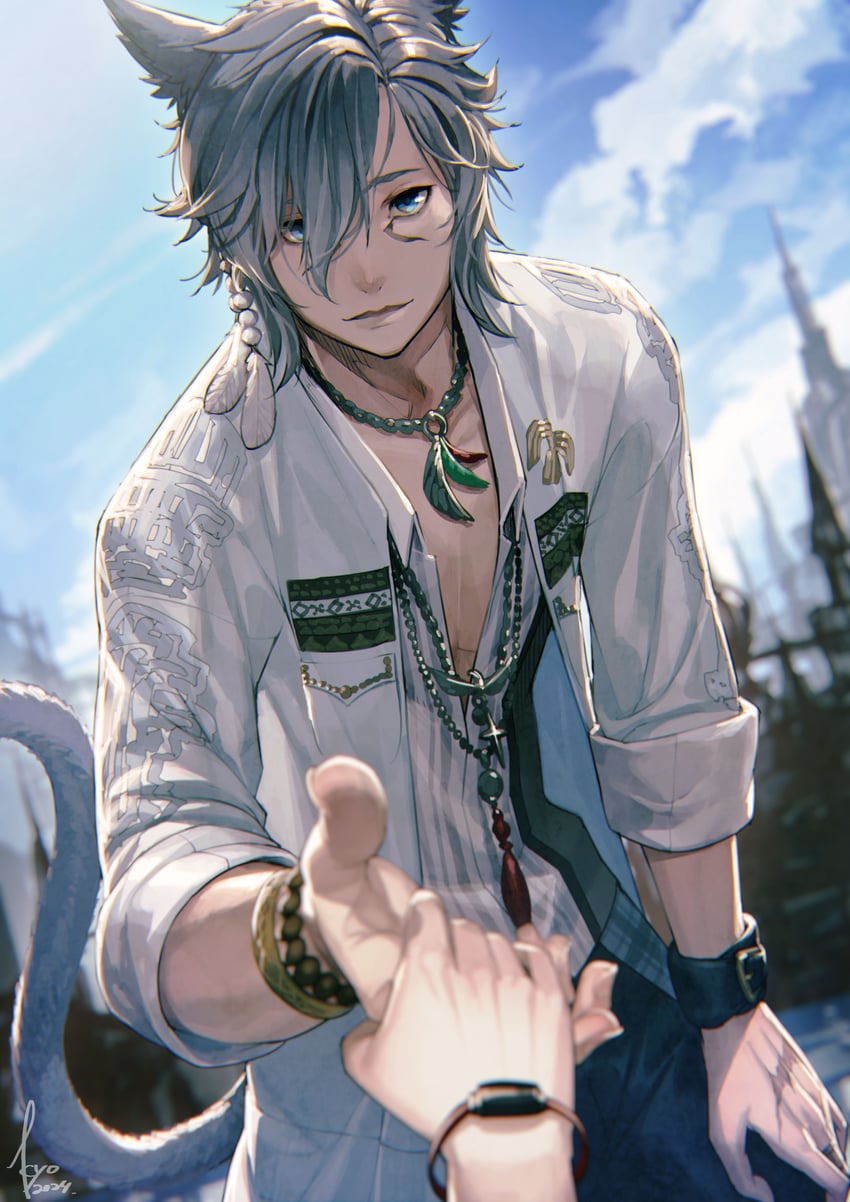 warrior of light (final fantasy and 1 more) drawn by kyo_(kuroichigo)