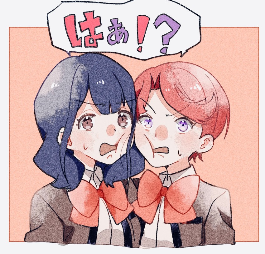 hanayagi kaoruko and isurugi futaba (shoujo kageki revue starlight) drawn by nijiko_(c2cs4q)