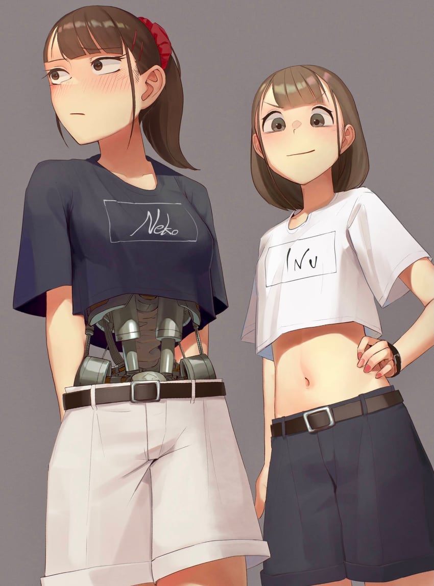 mecha-jk and mecha-jk's friend (original) drawn by meikaa