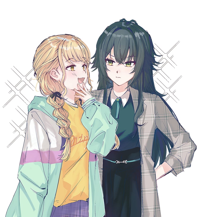 fujita kotone and tsukimura temari (idolmaster and 1 more) drawn by xuechachu