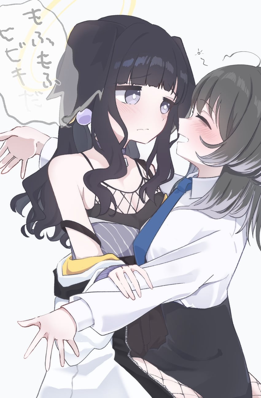 sensei, hibiki, and female sensei (blue archive) drawn by puyoteto