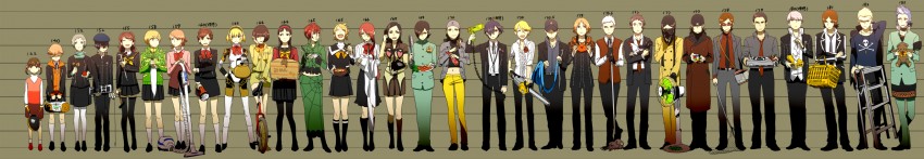 narukami yu, yuuki makoto, shirogane naoto, satonaka chie, aigis, and 26 more (persona and 6 more) drawn by serori_(koredemoka)