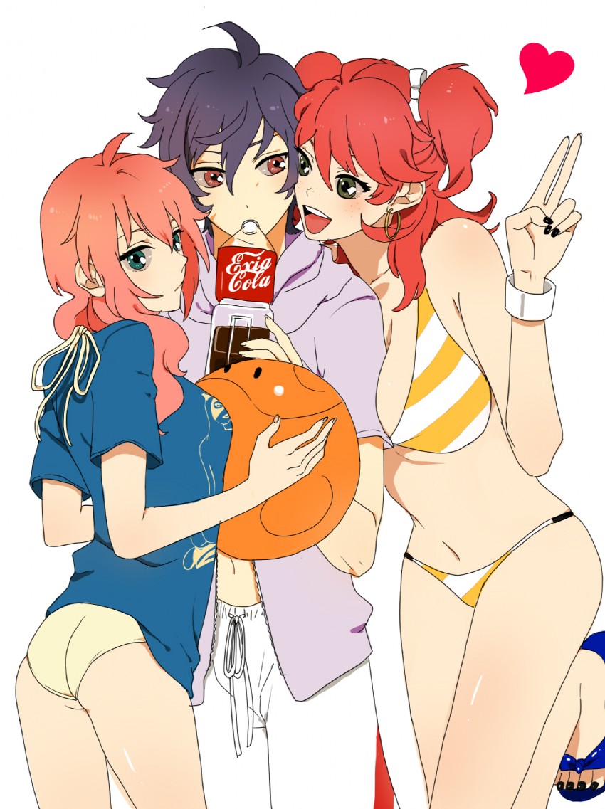 haro, setsuna f. seiei, feldt grace, and nena trinity (gundam and 1 more) drawn by belluch