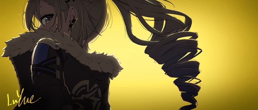 silver wolf (honkai and 1 more) drawn by luyue