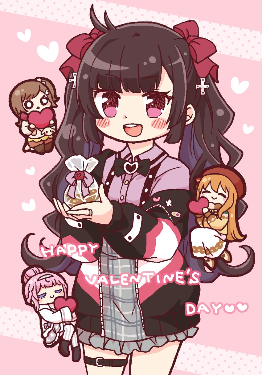 chizu ranka, mai akari, yura hotaru, and megumi moka (mahou shoujo madoka magica and 1 more) drawn by yuzuno_nana