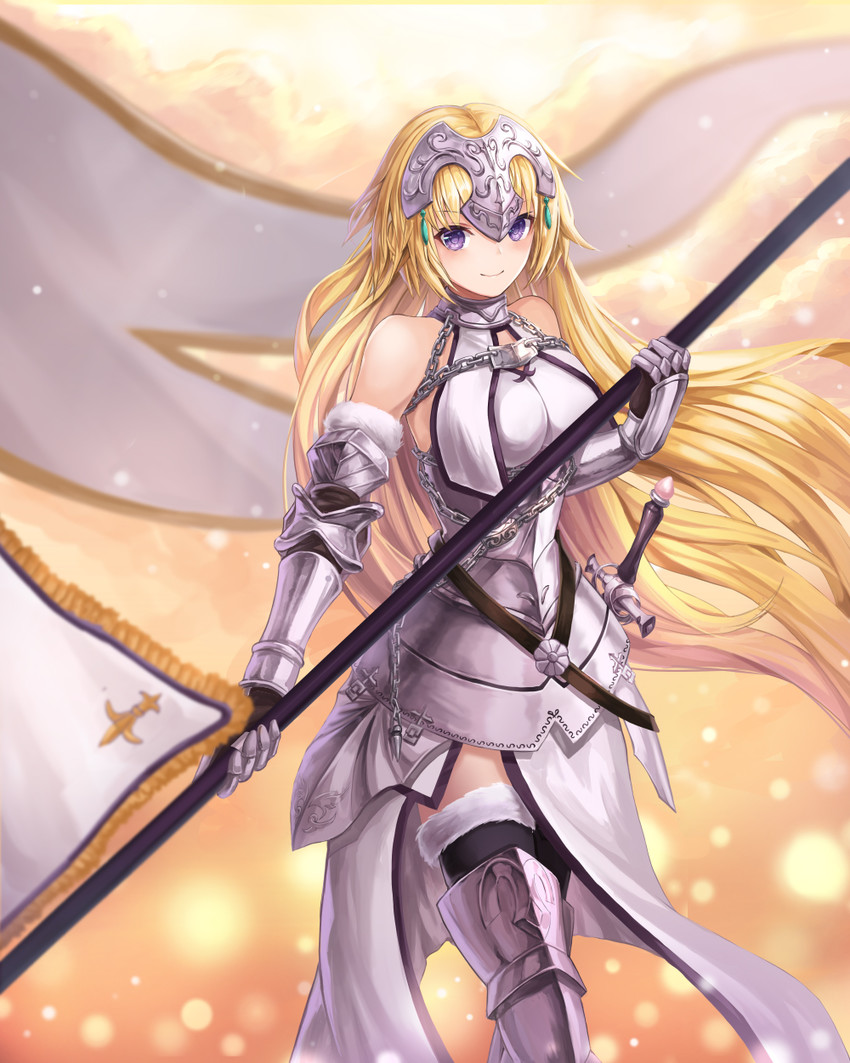 jeanne d'arc (fate and 1 more) drawn by lunacle