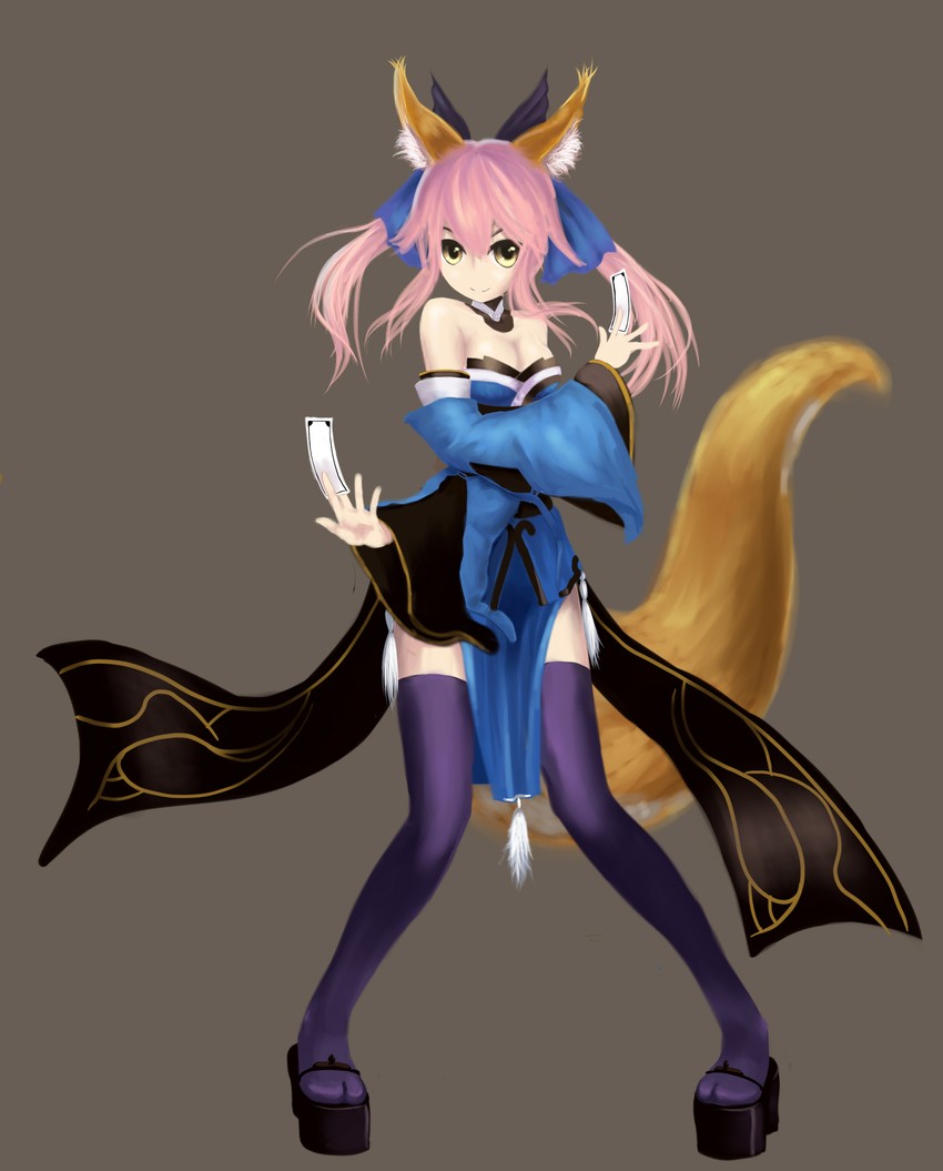tamamo and tamamo no mae (fate and 1 more) drawn by tsukikanade