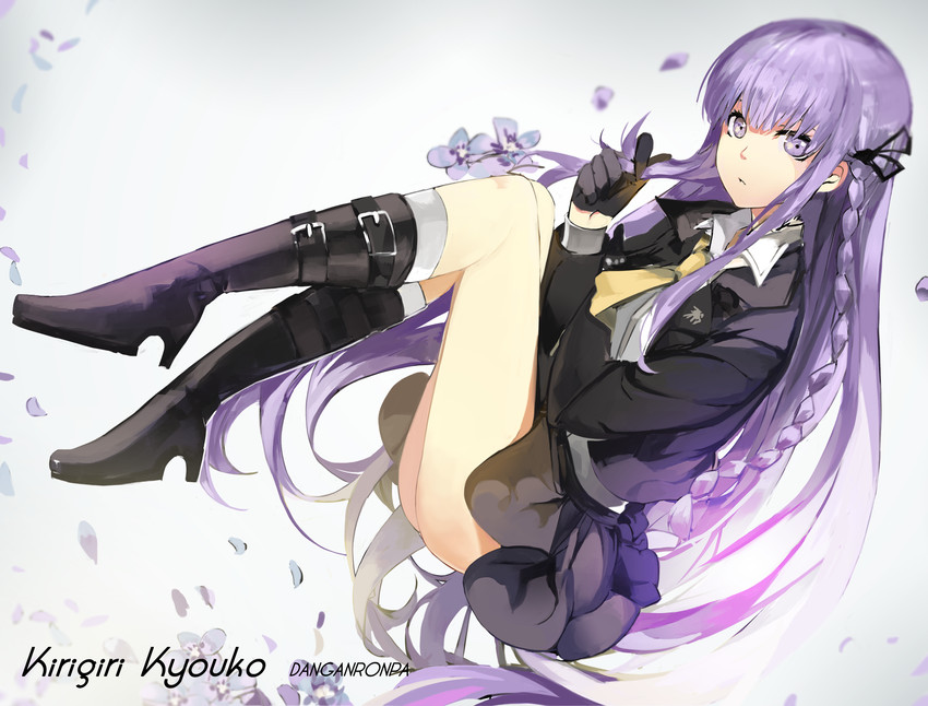kirigiri kyoko (danganronpa and 1 more) drawn by saberiii
