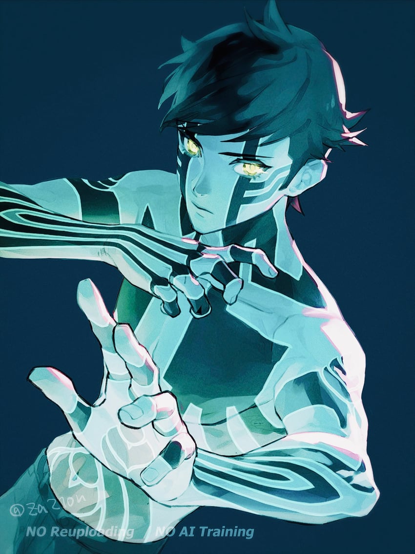 demi-fiend (shin megami tensei and 1 more) drawn by za210n