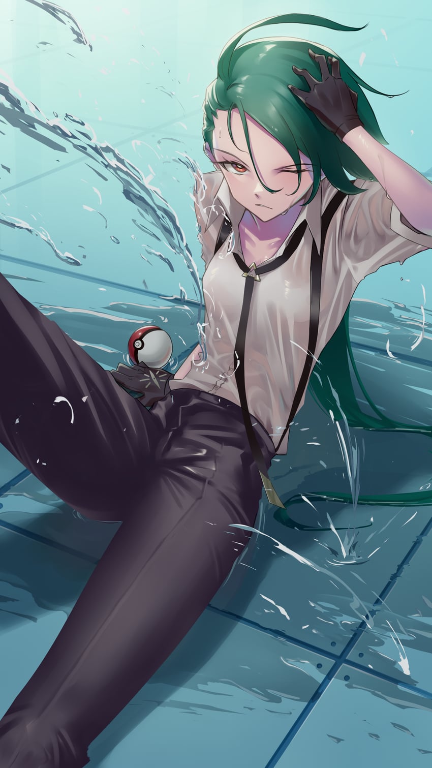 rika (pokemon and 1 more) drawn by somebody_(leiking00)