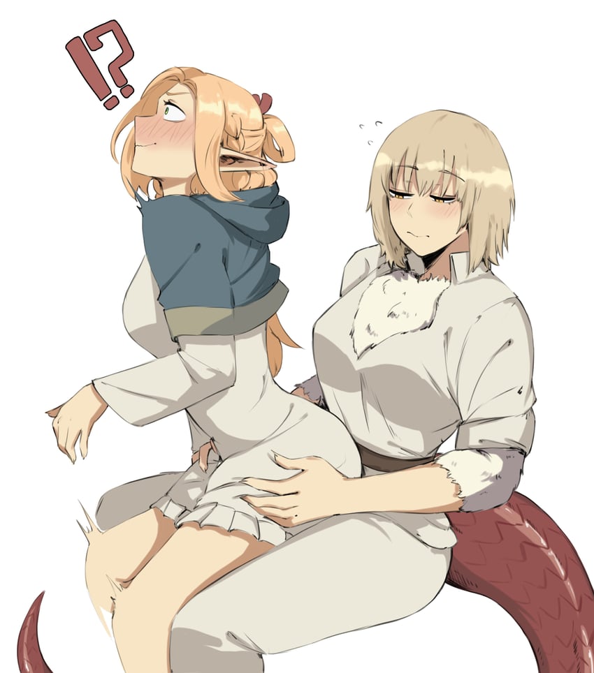 marcille donato and falin touden (dungeon meshi) drawn by evaleen_d