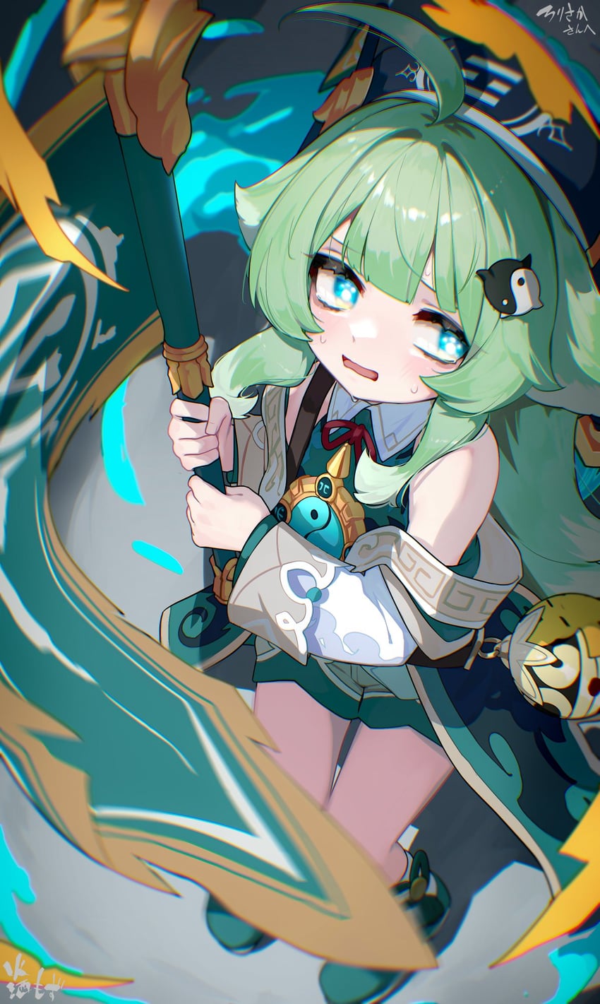 huohuo (honkai and 1 more) drawn by kashu_(hizake)