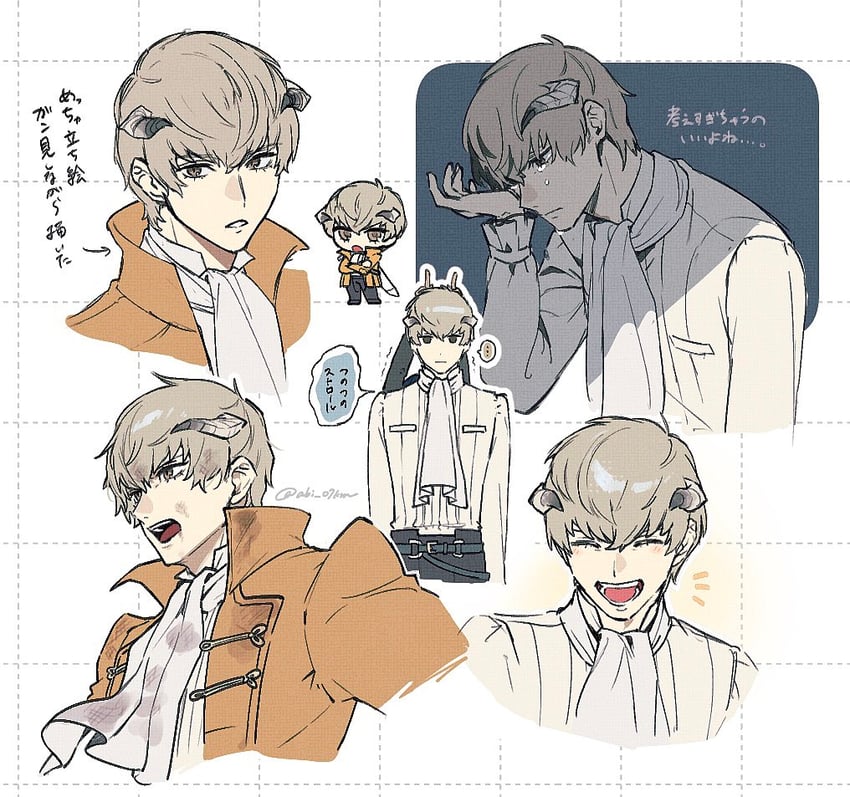 protagonist and strohl (metaphor: refantazio) drawn by abi_07km