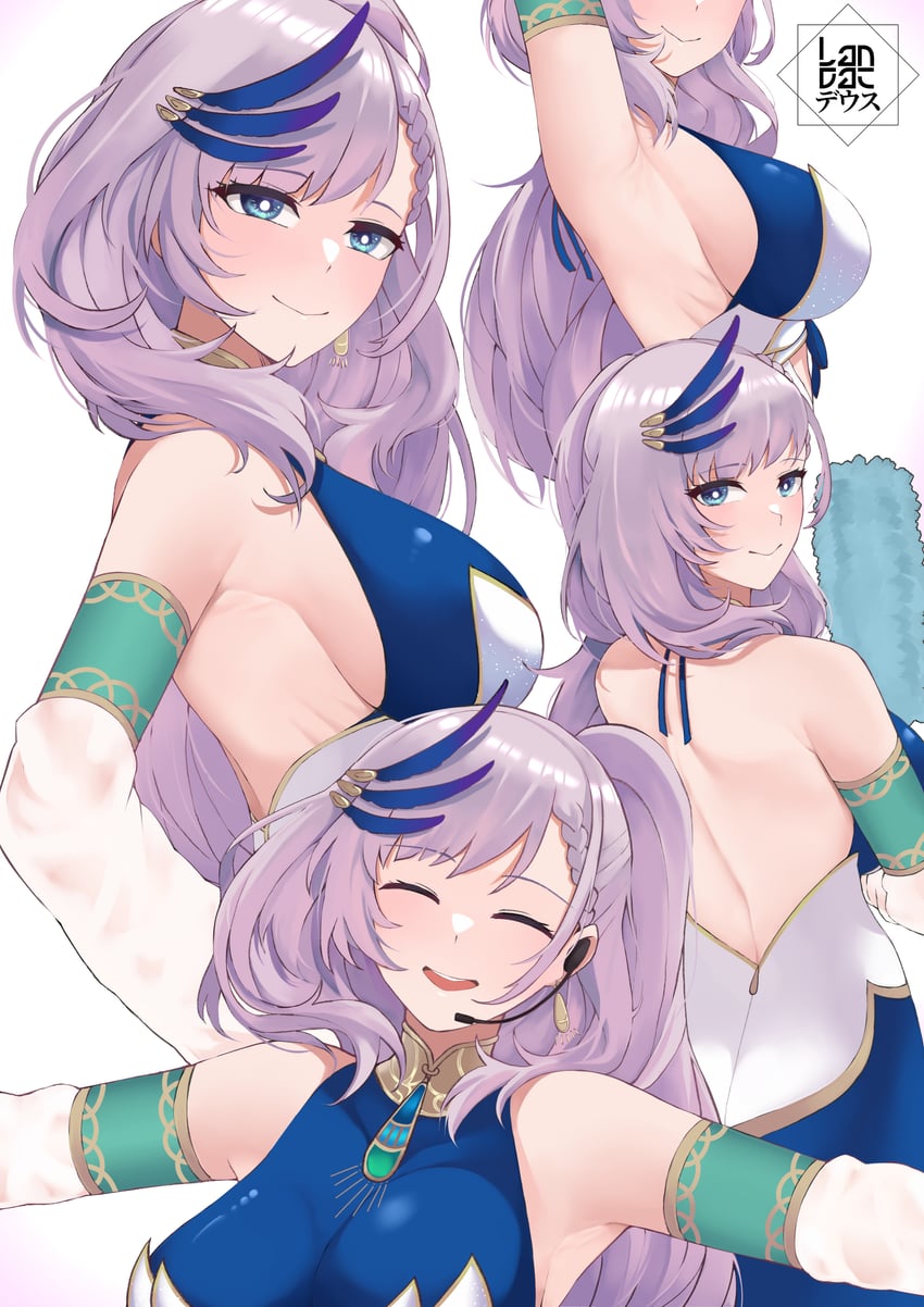 pavolia reine (hololive and 1 more) drawn by landacdeus