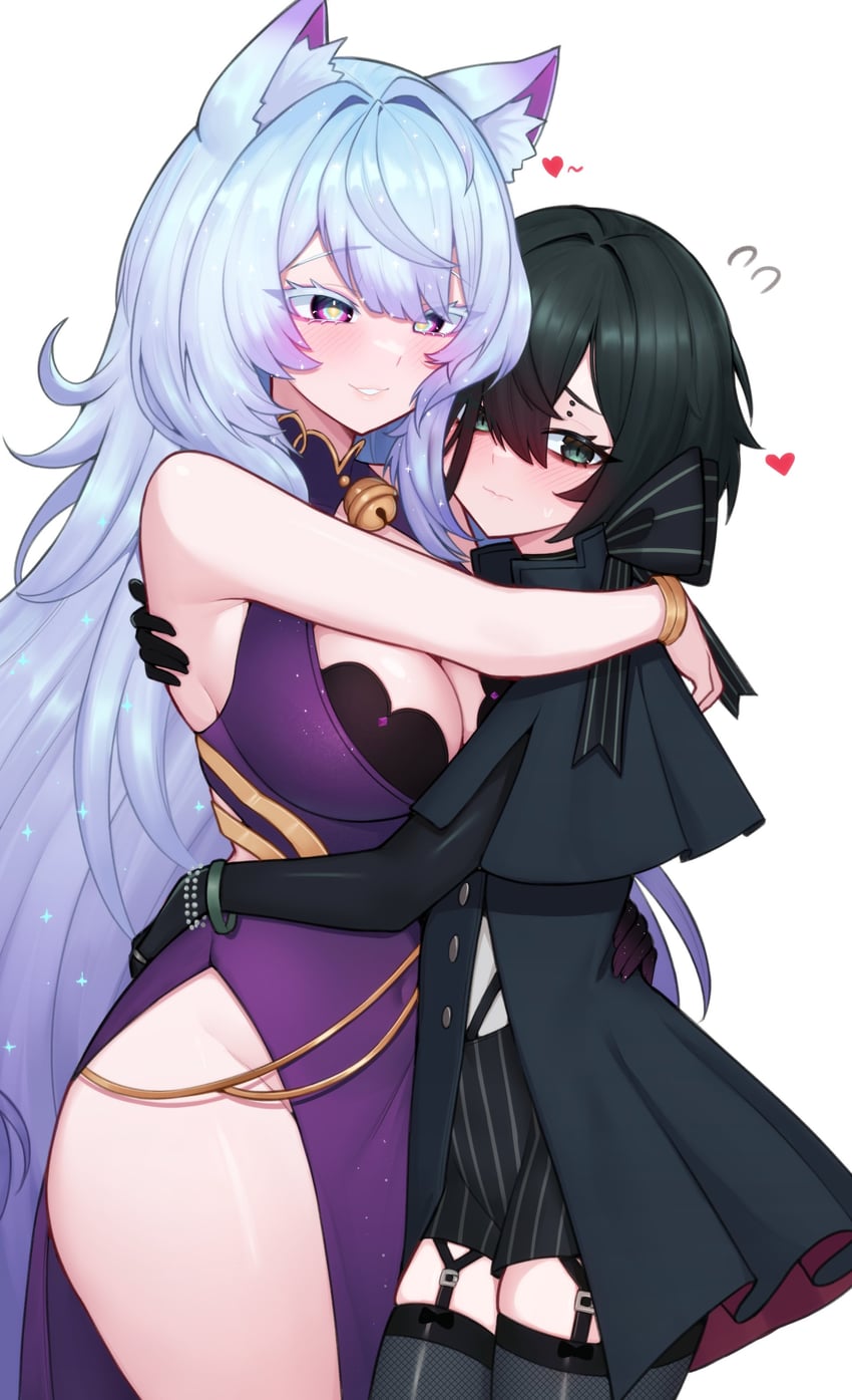 yuni nya (original and 1 more) drawn by moursho