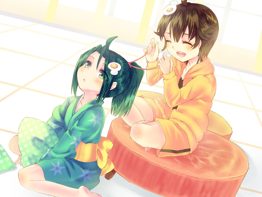 araragi karen and araragi tsukihi (monogatari and 1 more) drawn by shimamizu_eke