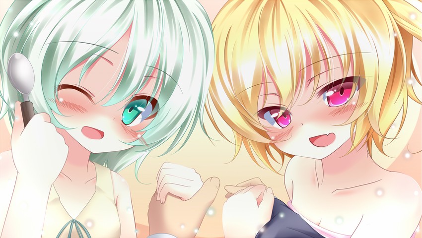 flandre scarlet and komeiji koishi (touhou) drawn by gaga